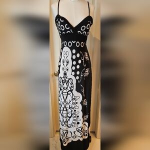Beautiful Black White Maxi Dress Forever 21 size S